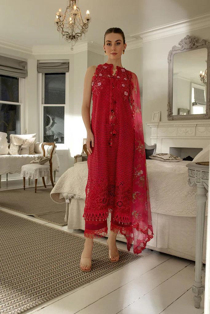 Sobia Nazir Luxury Lawn Embroidered Unstithced 3 Pieces Collection 8B - 3 Pieces Lawn - Zainabjees