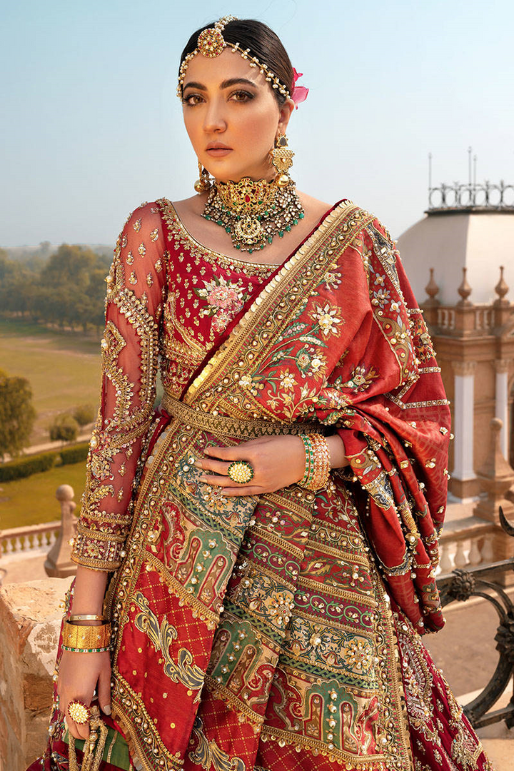 Mohsin Naveed Ranjha Raw Silk Luxury Embroidered Unstitched 3 Piece Nigarbano MNR.