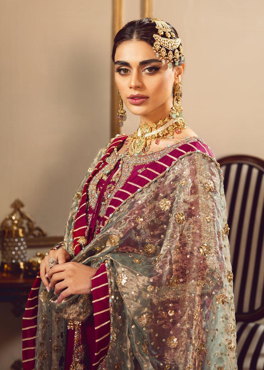 SRA Melodic Tassels Hand Made Embroidered Raw Silk Unstitched Melodic Tassels - 3 Pieces Raw Silk - Zainabjees