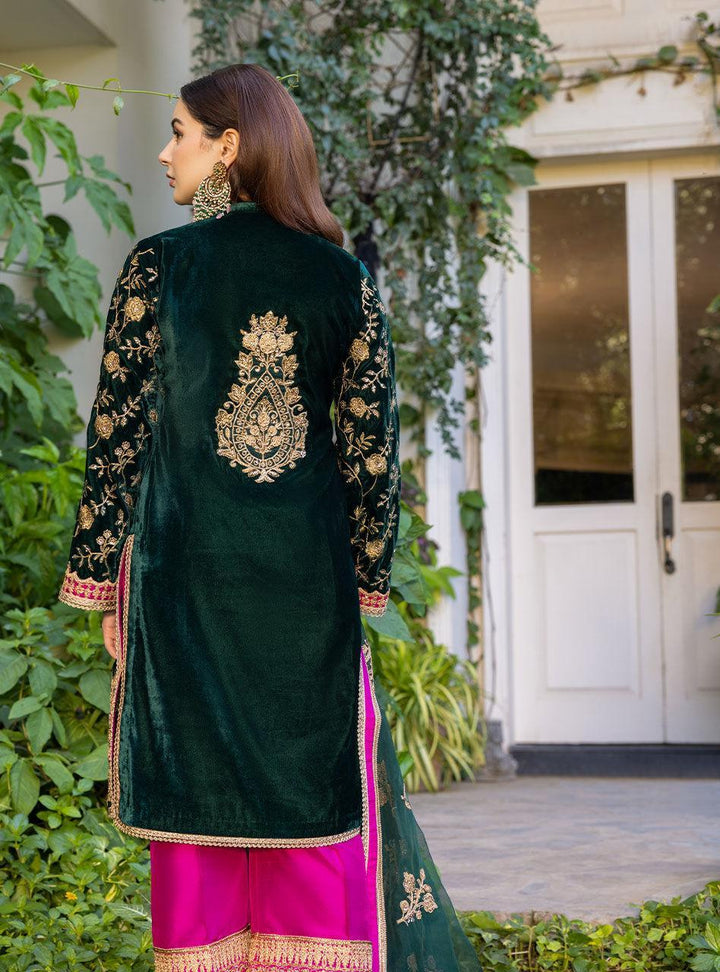 Zainab Chottani Velvet Collection Pareeshay 3 Pieces Unstitched Z - 03 - 3 pieces Velvet - Zainabjees