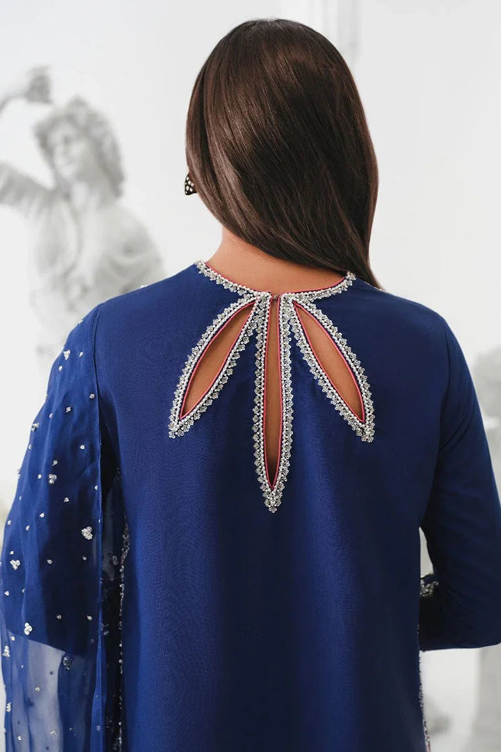 Khaka Hand Embroidered Raw Silk Collection Unstitched Astral - 3 Pieces Raw Silk - Zainabjees