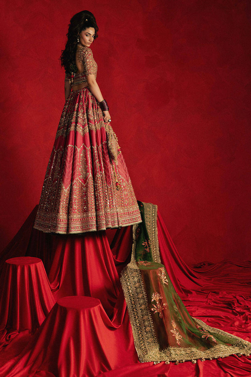 Mohsin Naveed Ranjha Luxury Raw Silk Unstitched 3 Piece - Gul Badan