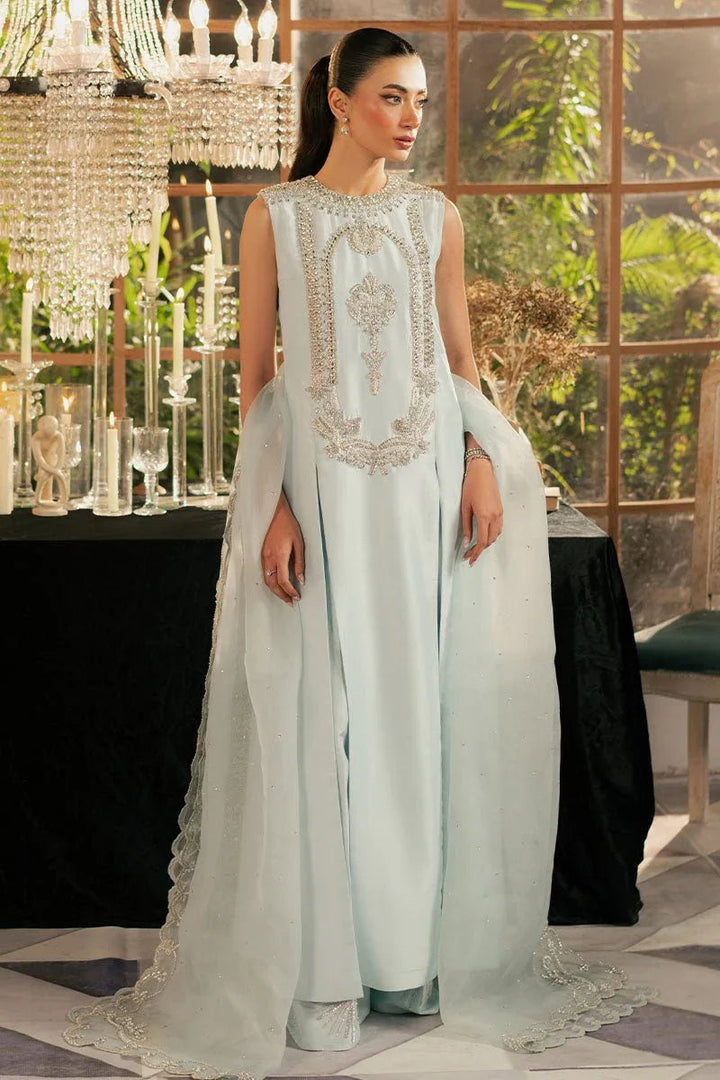 KHAKAA Luxury Raw Silk Hand Embllishment Collection 03 ICELIS Wedding Festive - 3 Pieces Raw Silk - Zainabjees