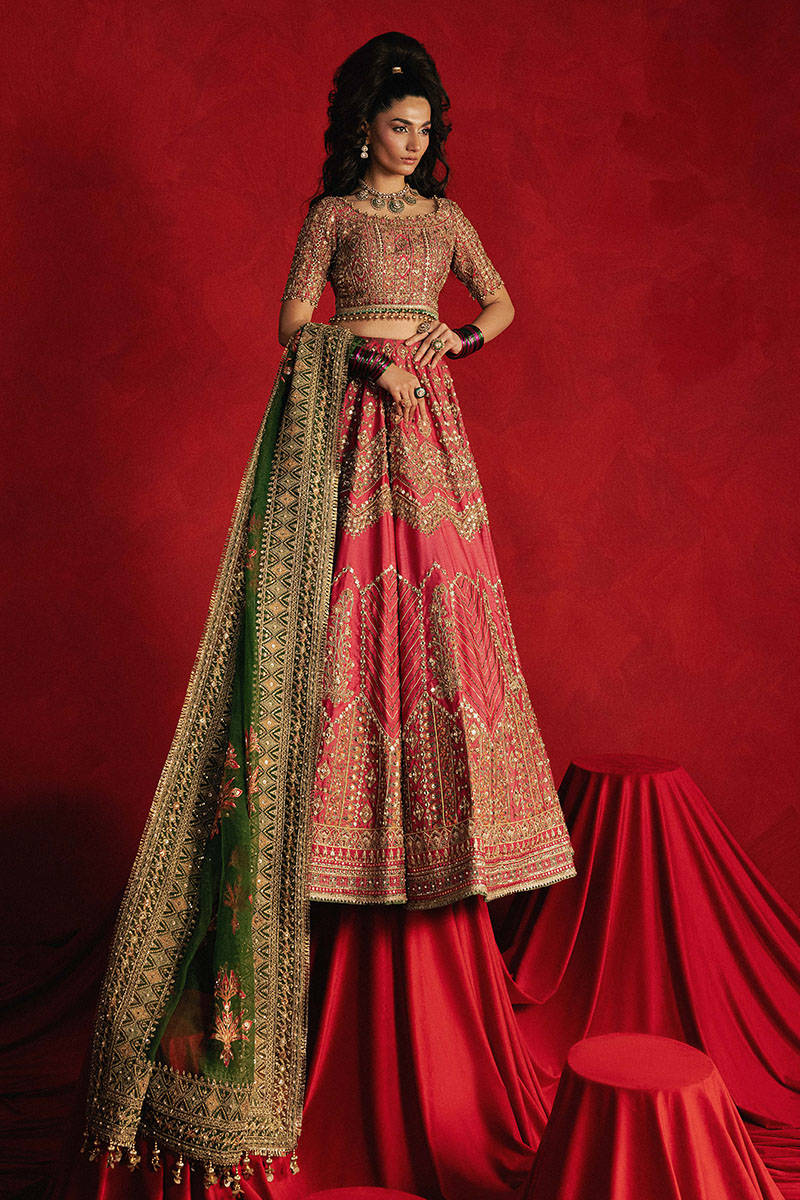 Mohsin Naveed Ranjha Luxury Raw Silk Unstitched 3 Piece - Gul Badan