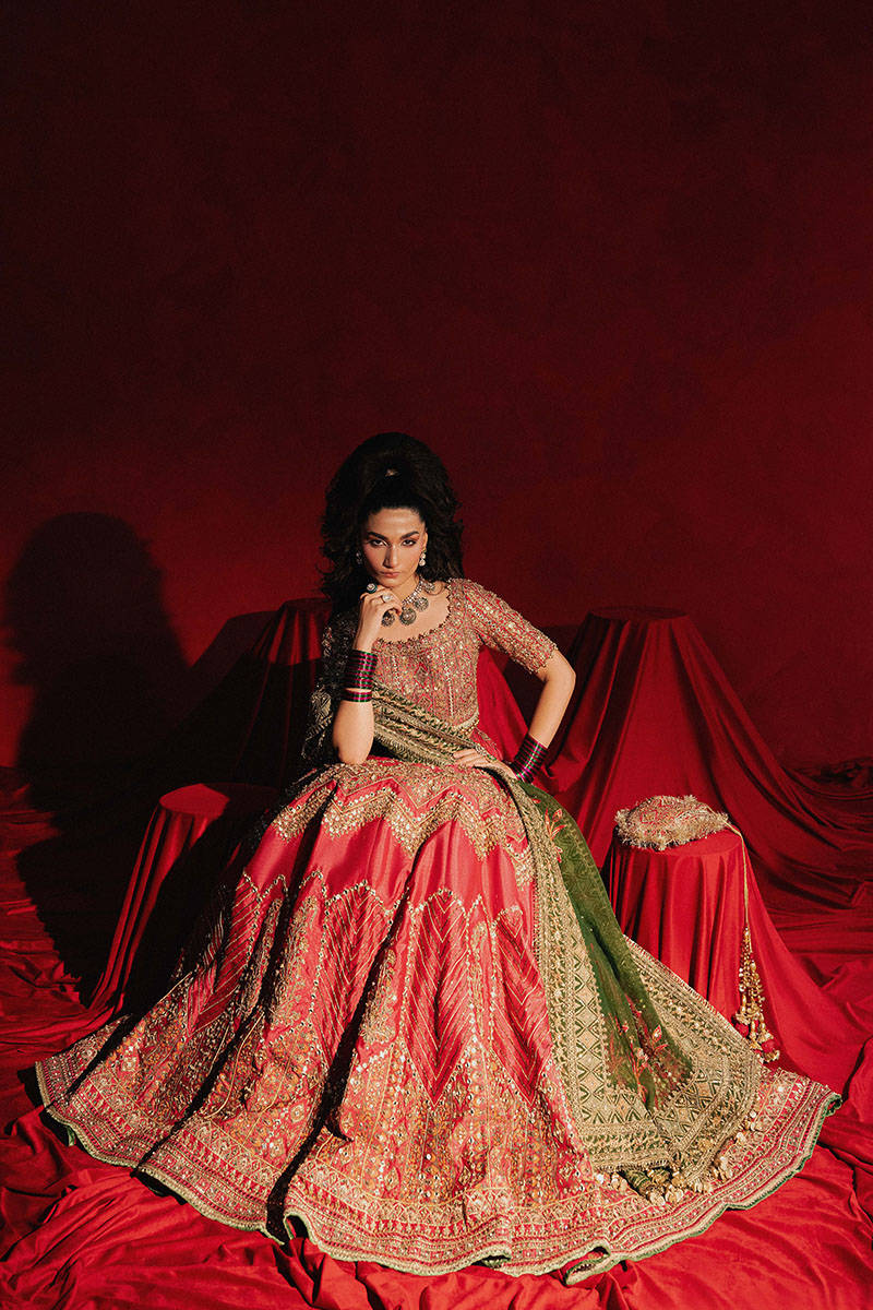 Mohsin Naveed Ranjha Luxury Raw Silk Unstitched 3 Piece - Gul Badan