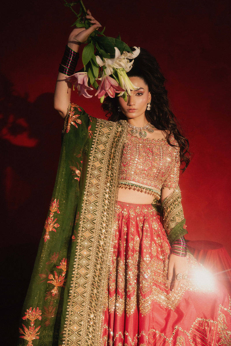 Mohsin Naveed Ranjha Luxury Raw Silk Unstitched 3 Piece - Gul Badan