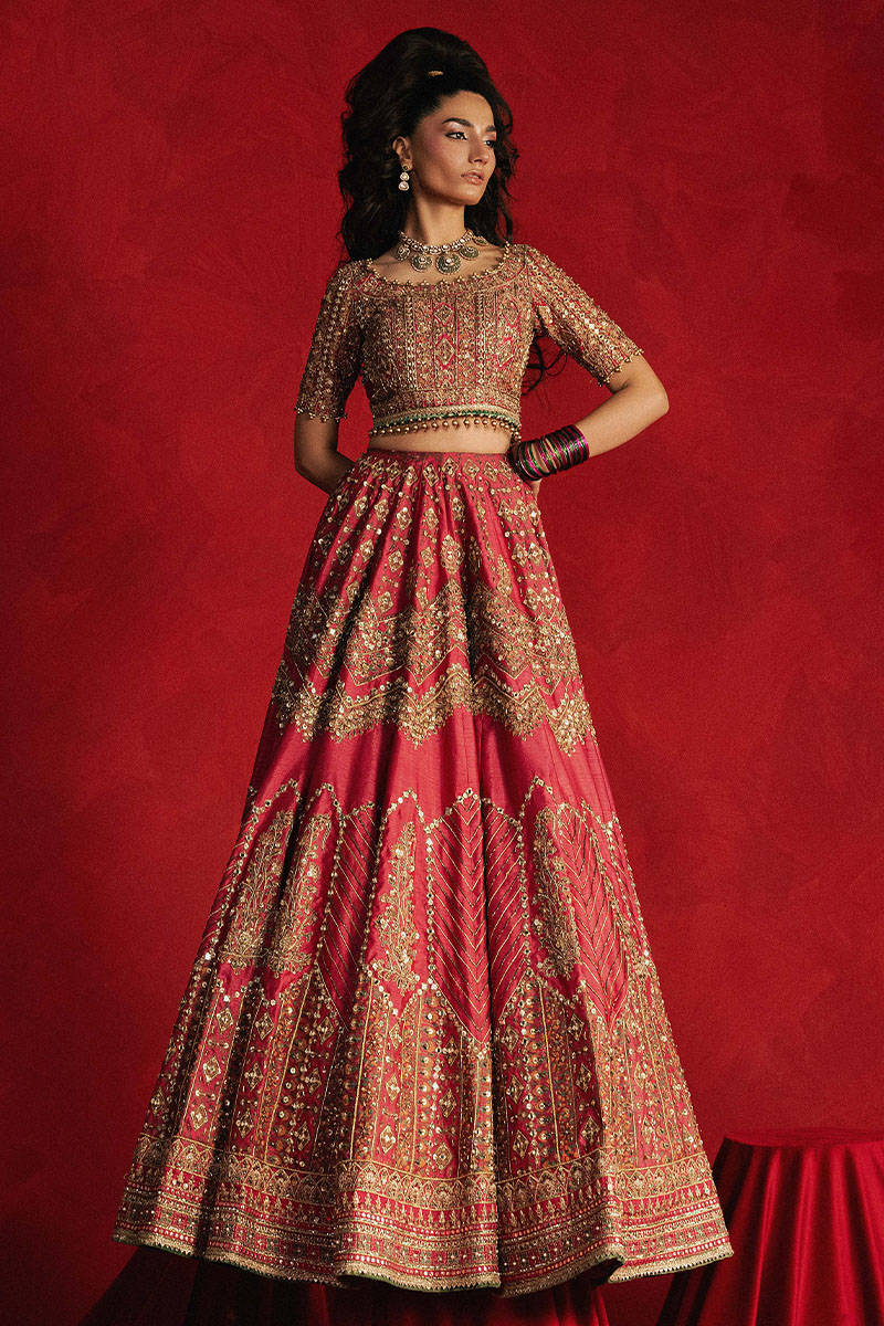 Mohsin Naveed Ranjha Luxury Raw Silk Unstitched 3 Piece - Gul Badan
