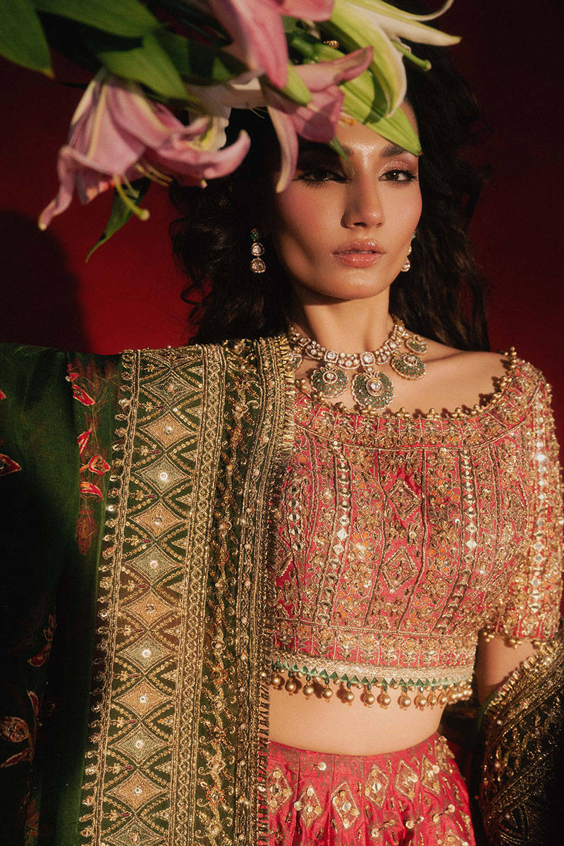 Mohsin Naveed Ranjha Luxury Raw Silk Unstitched 3 Piece - Gul Badan