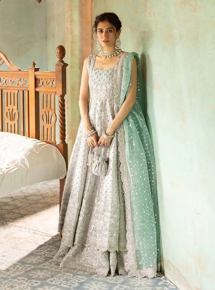 Zainab Chottani Net Embroidered Unstitched 3 Piece Shahnoor - 3 Pieces Net Embroidered - Zainabjees