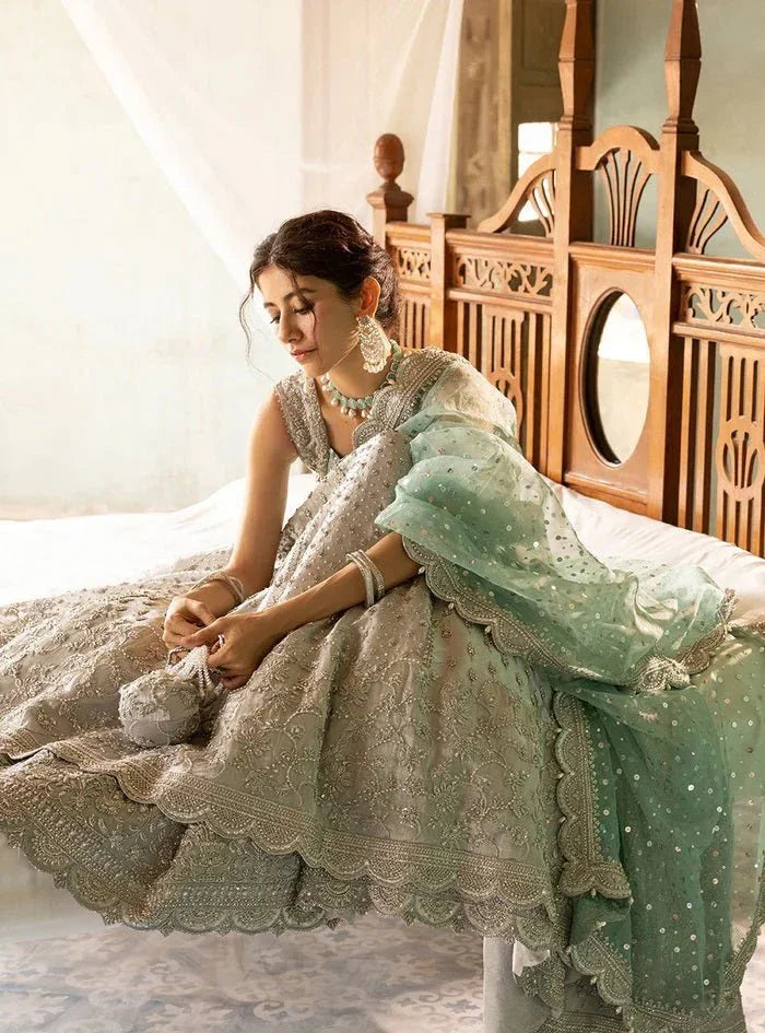 Zainab Chottani Net Embroidered Unstitched 3 Piece Shahnoor - 3 Pieces Net Embroidered - Zainabjees