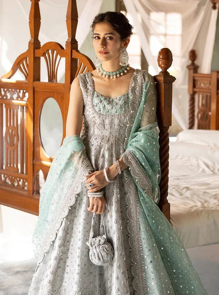 Zainab Chottani Net Embroidered Unstitched 3 Piece Shahnoor - 3 Pieces Net Embroidered - Zainabjees