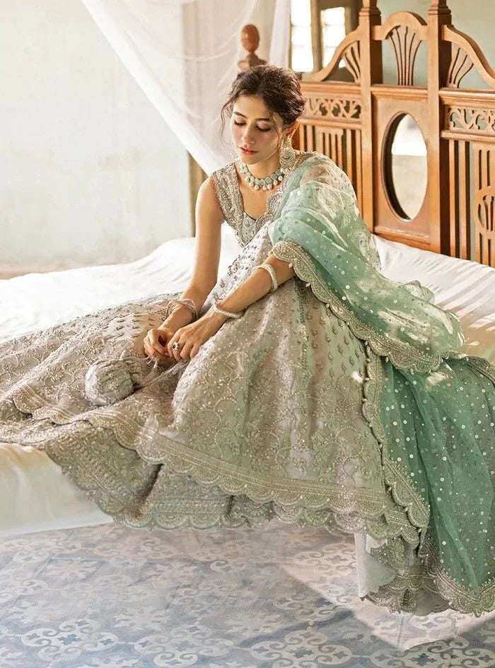 Zainab Chottani Net Embroidered Unstitched 3 Piece Shahnoor - 3 Pieces Net Embroidered - Zainabjees