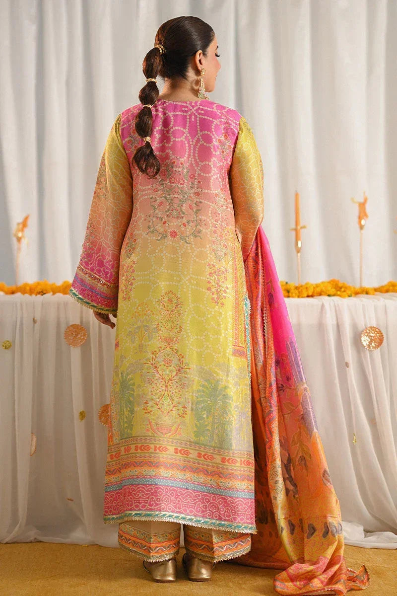 Ansab Jahangir Luxury Swiss Lawn Embroidered Unsticthed 3 Piece Miraal