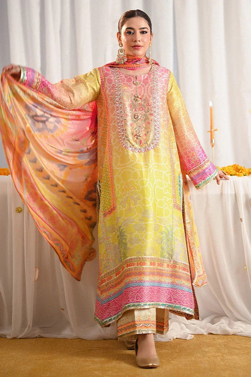 Ansab Jahangir Luxury Swiss Lawn Embroidered Unsticthed 3 Piece Miraal
