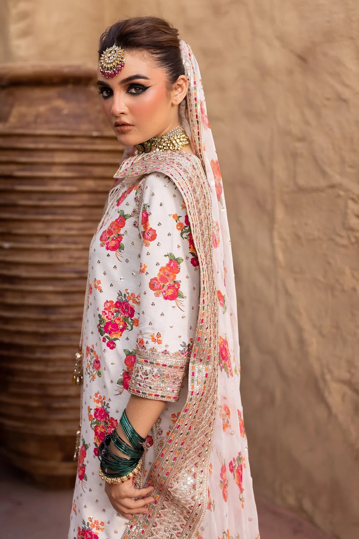 Charizma Crepe Silk Digital Print & Embroidered Collection CMA-5-071