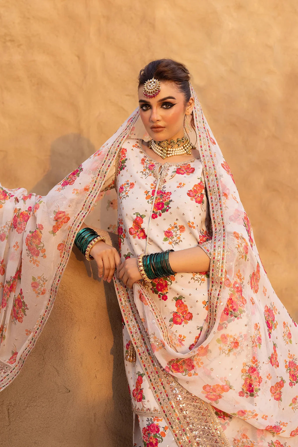 Charizma Crepe Silk Digital Print & Embroidered Collection CMA-5-071
