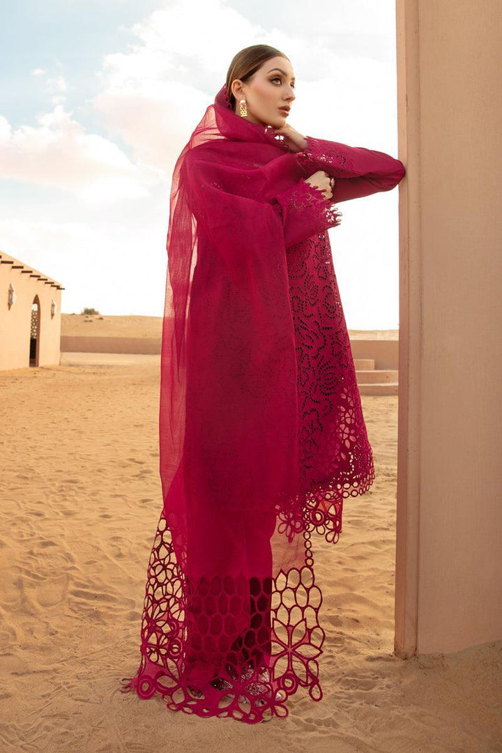 Rang Rasiya Premium Embroidered Lawn 3Pc Unstitched Suit D - 10 RAMEEN - 3 Pieces Lawn - Zainabjees