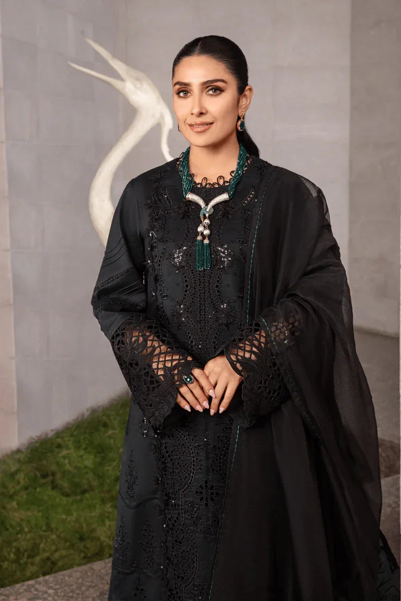 Rang Rasiya Premium Embroidered Lawn 3Pc Unstitched Suit D - 06 ZOYA - 3 Pieces Lawn - Zainabjees