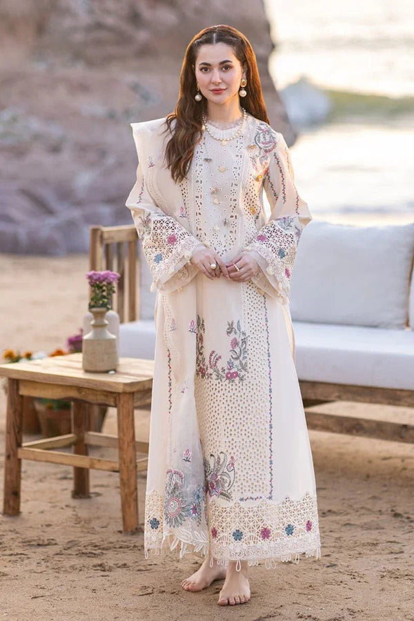 Qalamkar Luxury Chiken Kari Lawn Unstitched 3 Pieces FP - 09 SELIN - 3 Pieces Lawn - Zainabjees