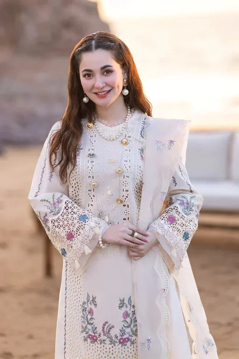 Qalamkar Luxury Chiken Kari Lawn Unstitched 3 Pieces FP - 09 SELIN - 3 Pieces Lawn - Zainabjees