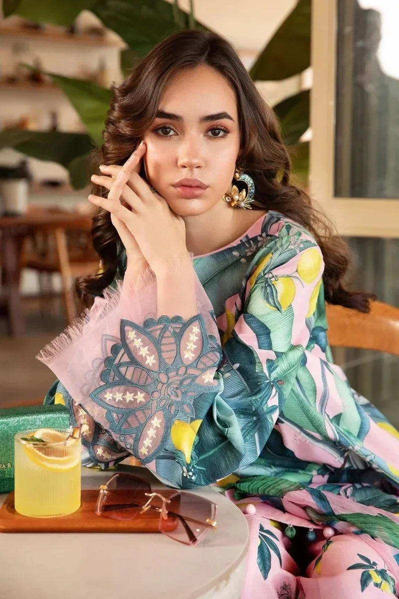 Maria.B Luxury Lawn Embroidered Unstitched 3 Piece MPT - 2503 - B - 3 Pieces Lawn - Zainabjees