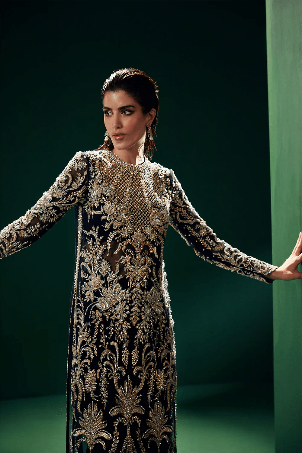 Soraya Luxe Wedding Festive Oraganza Hande Embroidered Unstitched ECLAT