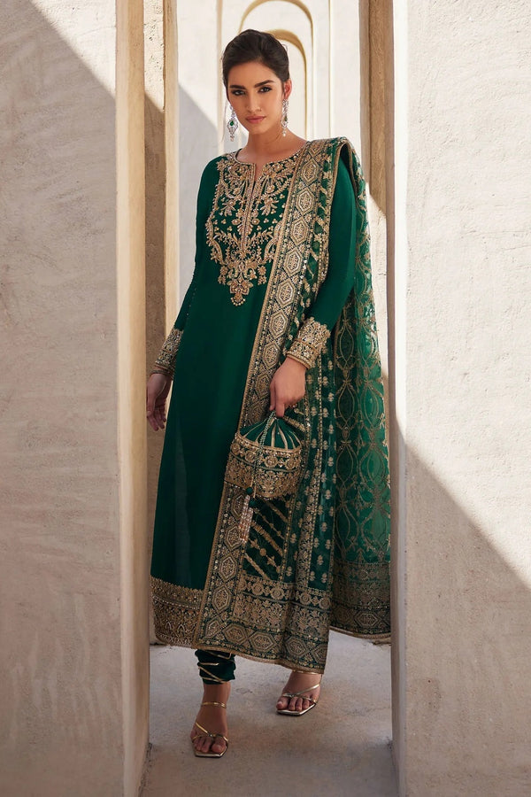 Kanwal Malik Luxury Silk Embroidered 3 Piece Unstitched - Zyra