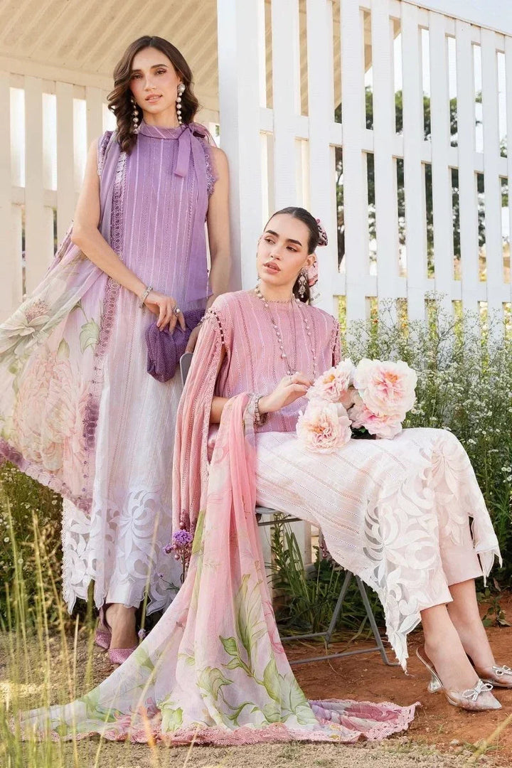 Maria.B Luxury Lawn Embroidered Unstitched 3 Piece MPT - 2506 - A - 3 Pieces Lawn - Zainabjees