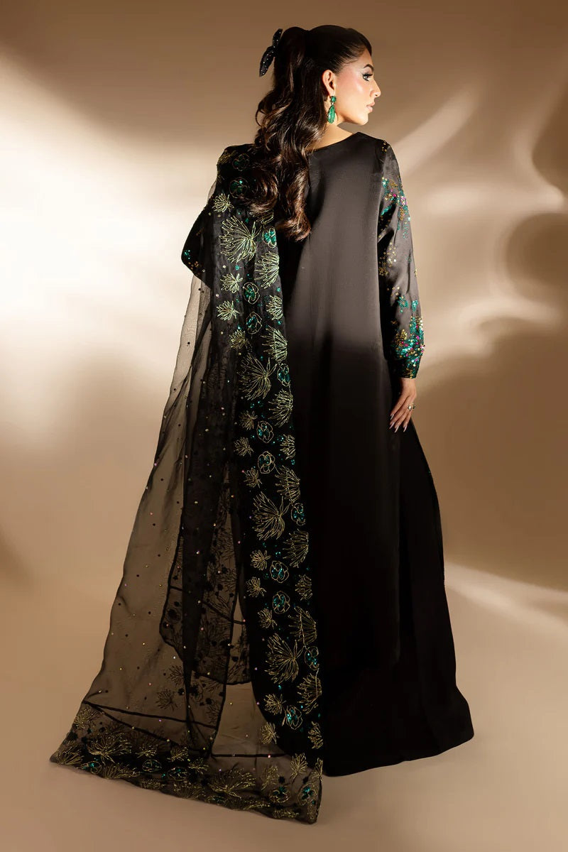 Nureh Luxury Raw Silk Unsticthed 3 Piece - TW-02 Golden Star Dust