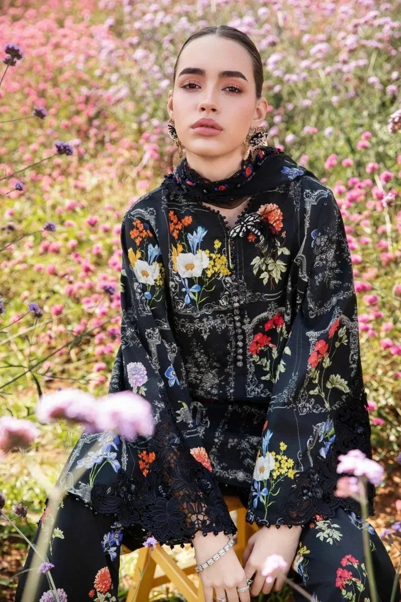 Maria.B Luxury Eid Lawn Embroidered Unstitched 3 Piece MPT - 2511 - B - 3 Pieces Lawn - Zainabjees