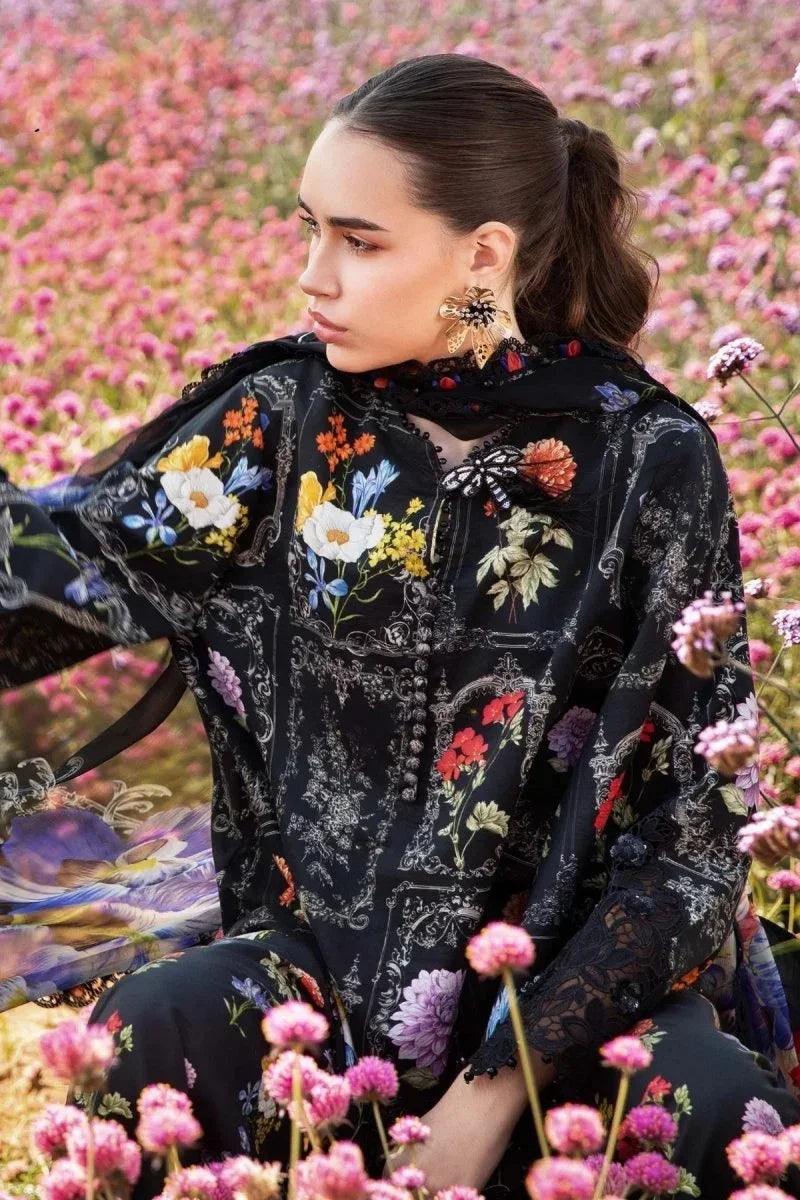 Maria.B Luxury Eid Lawn Embroidered Unstitched 3 Piece MPT - 2511 - B - 3 Pieces Lawn - Zainabjees