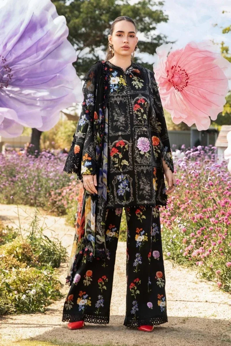 Maria.B Luxury Eid Lawn Embroidered Unstitched 3 Piece MPT - 2511 - B - 3 Pieces Lawn - Zainabjees