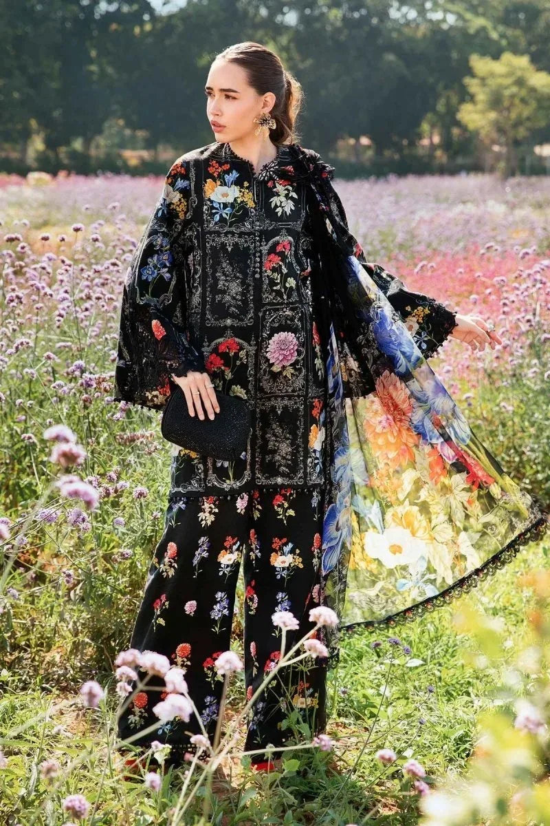 Maria.B Luxury Eid Lawn Embroidered Unstitched 3 Piece MPT - 2511 - B - 3 Pieces Lawn - Zainabjees