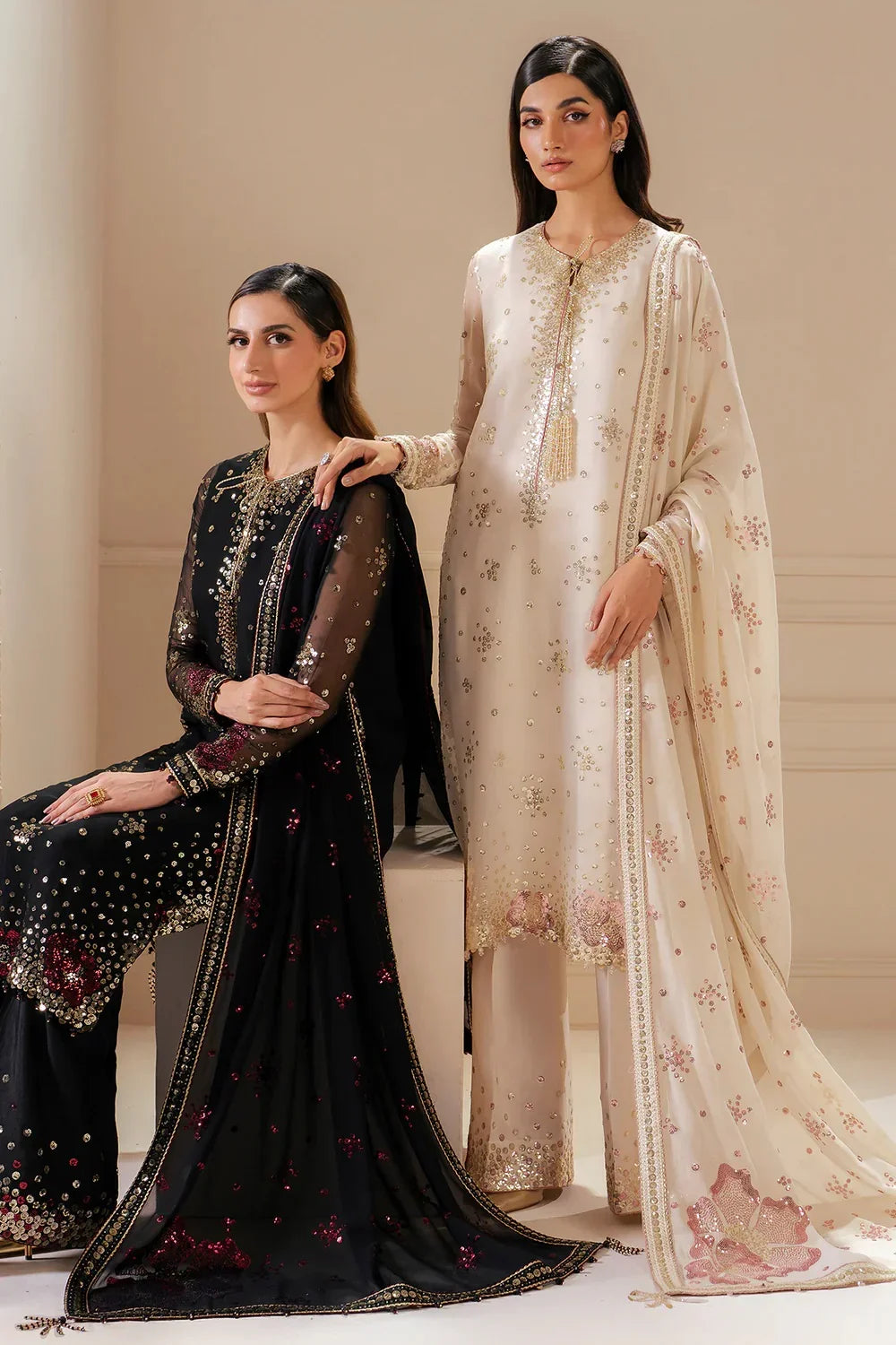 Jazmin Chiffon Embroidered Unstitched 3 Piece Uc-3069