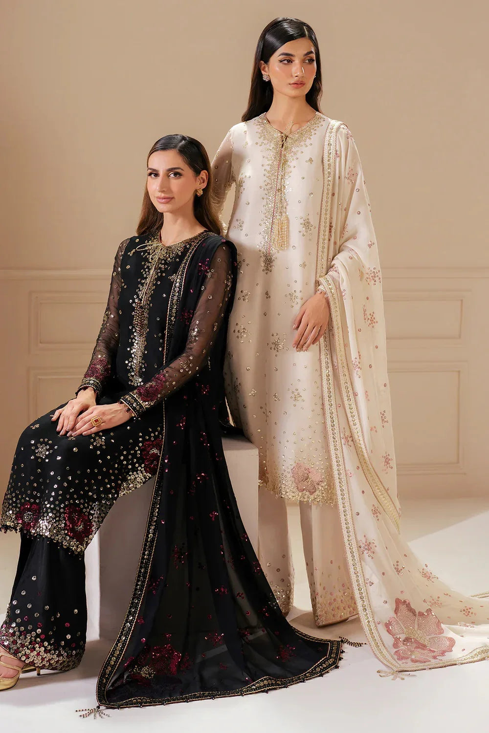 Jazmin Chiffon Embroidered Unstitched 3 Piece Uc-3069