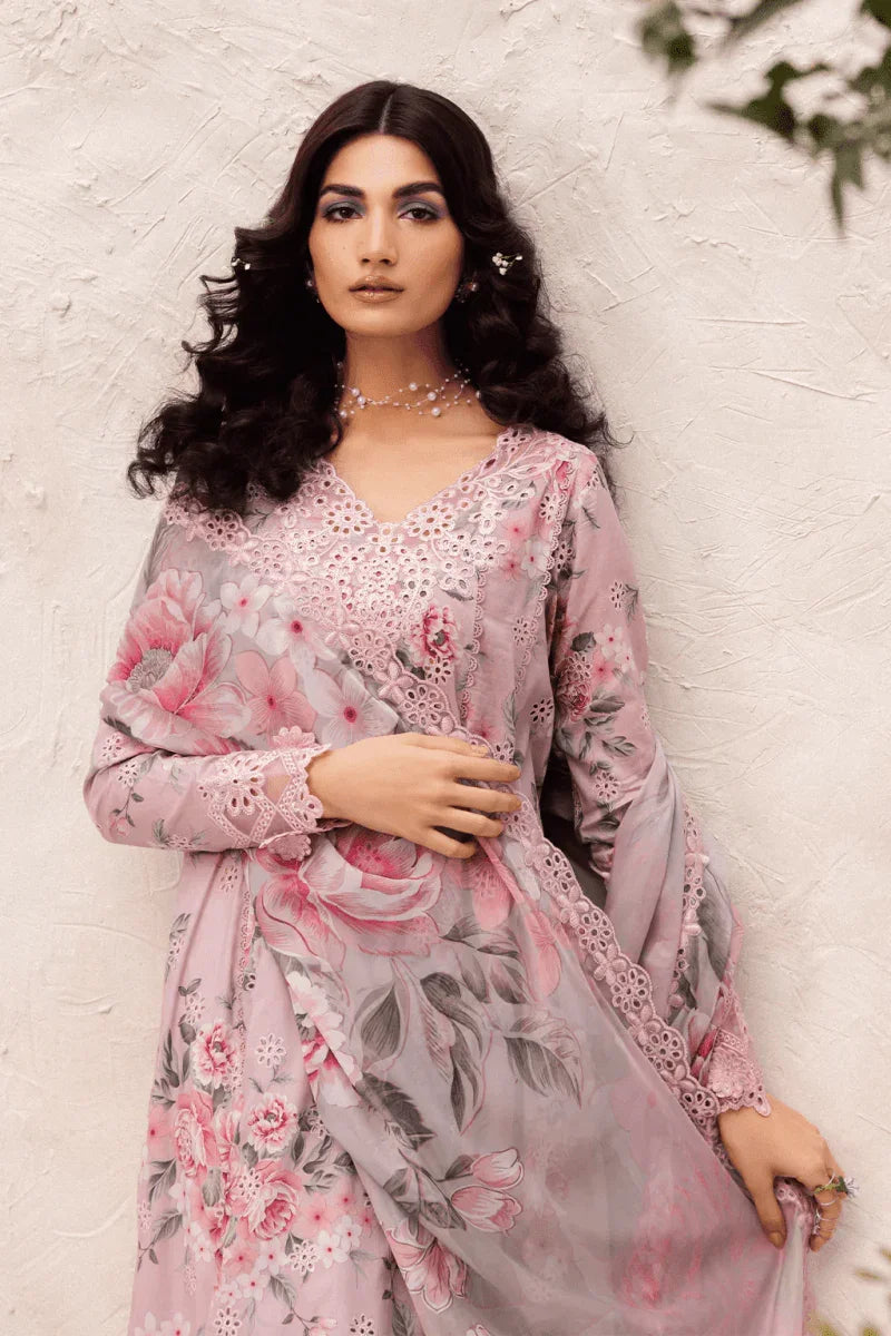 Dahlia by Iznik Embroidered Lawn Suits Unstitched 3 Piece DL - 09 Whisper - Summer Collection - 3 Pieces Lawn - Zainabjees