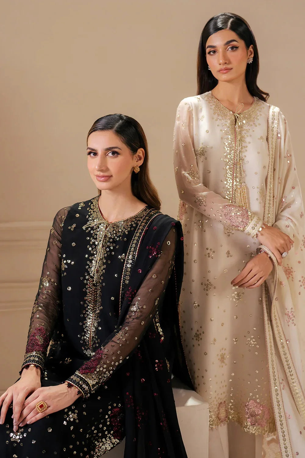 Jazmin Chiffon Embroidered Unstitched 3 Piece Uc-3069