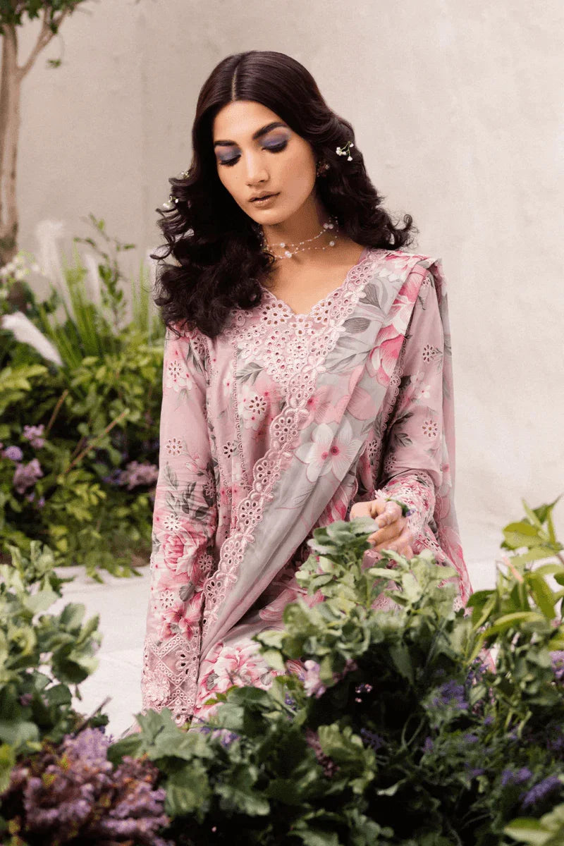 Dahlia by Iznik Embroidered Lawn Suits Unstitched 3 Piece DL - 09 Whisper - Summer Collection - 3 Pieces Lawn - Zainabjees