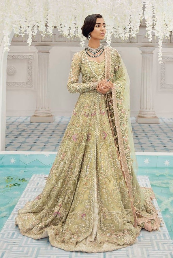 Suffuse Bridal Luxury Net Embroidered Unstitched 3 Piece - IRIDA