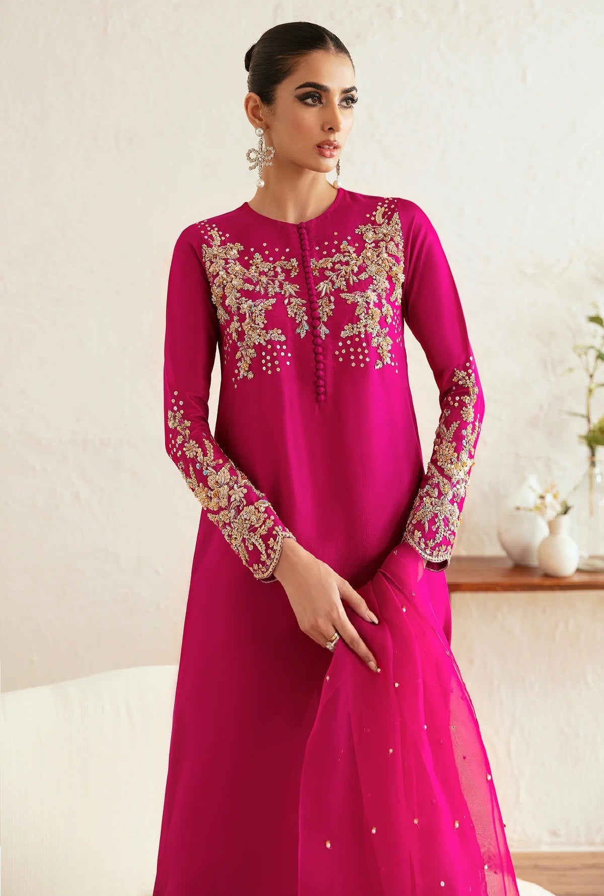 Kanwal Malik Luxury Raw Silk Unstitched 3 Piece - Myra