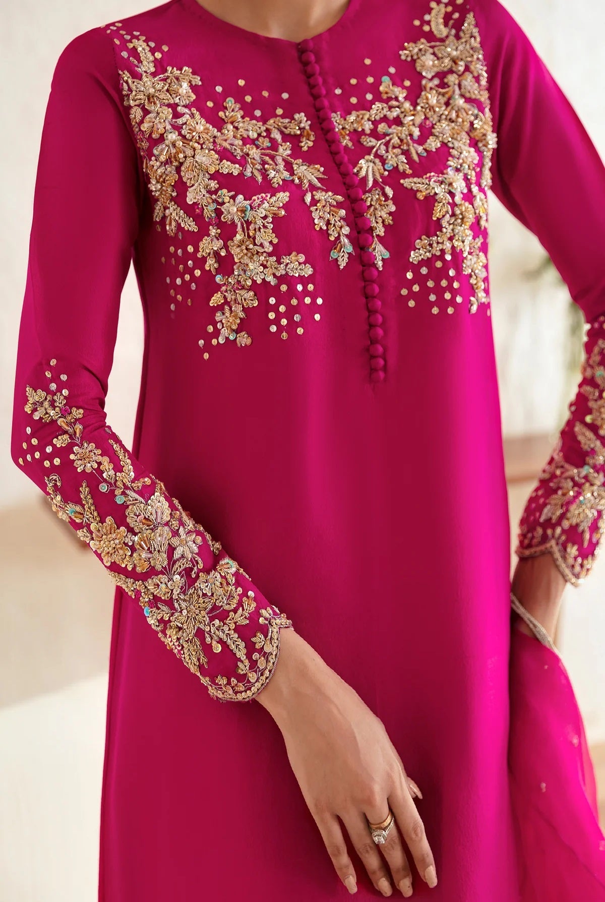 Kanwal Malik Luxury Raw Silk Unstitched 3 Piece - Myra