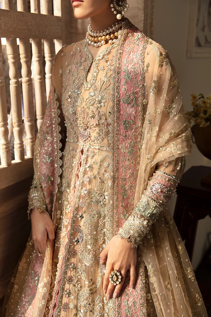 Soraya Luxury Net Embroidered Unstitched 3 Piece - Irina
