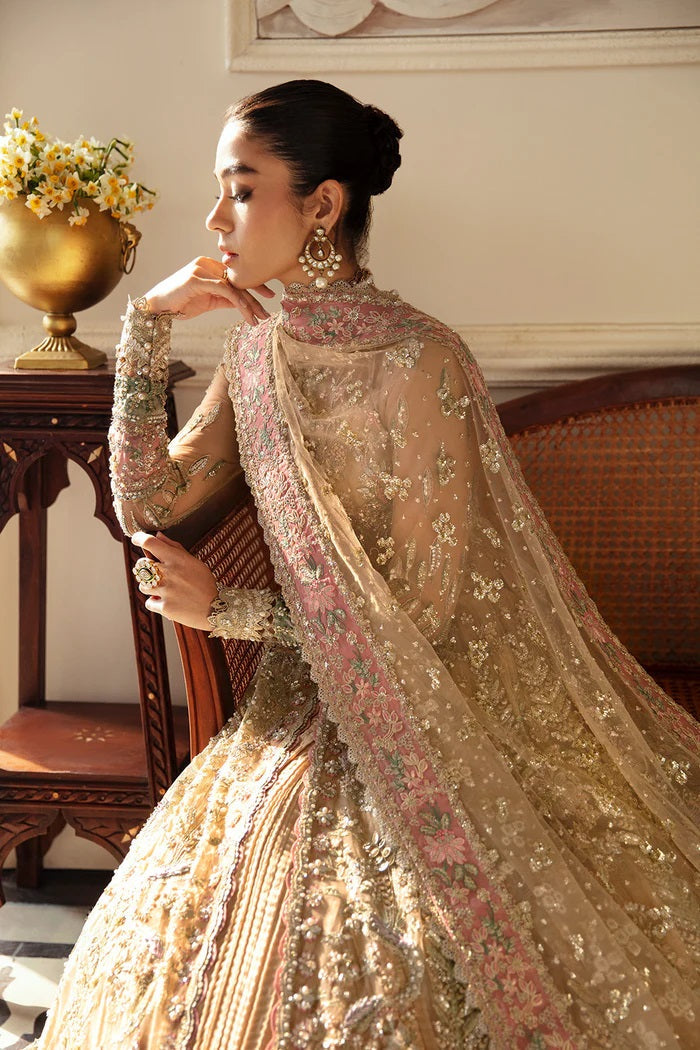 Soraya Luxury Net Embroidered Unstitched 3 Piece - Irina