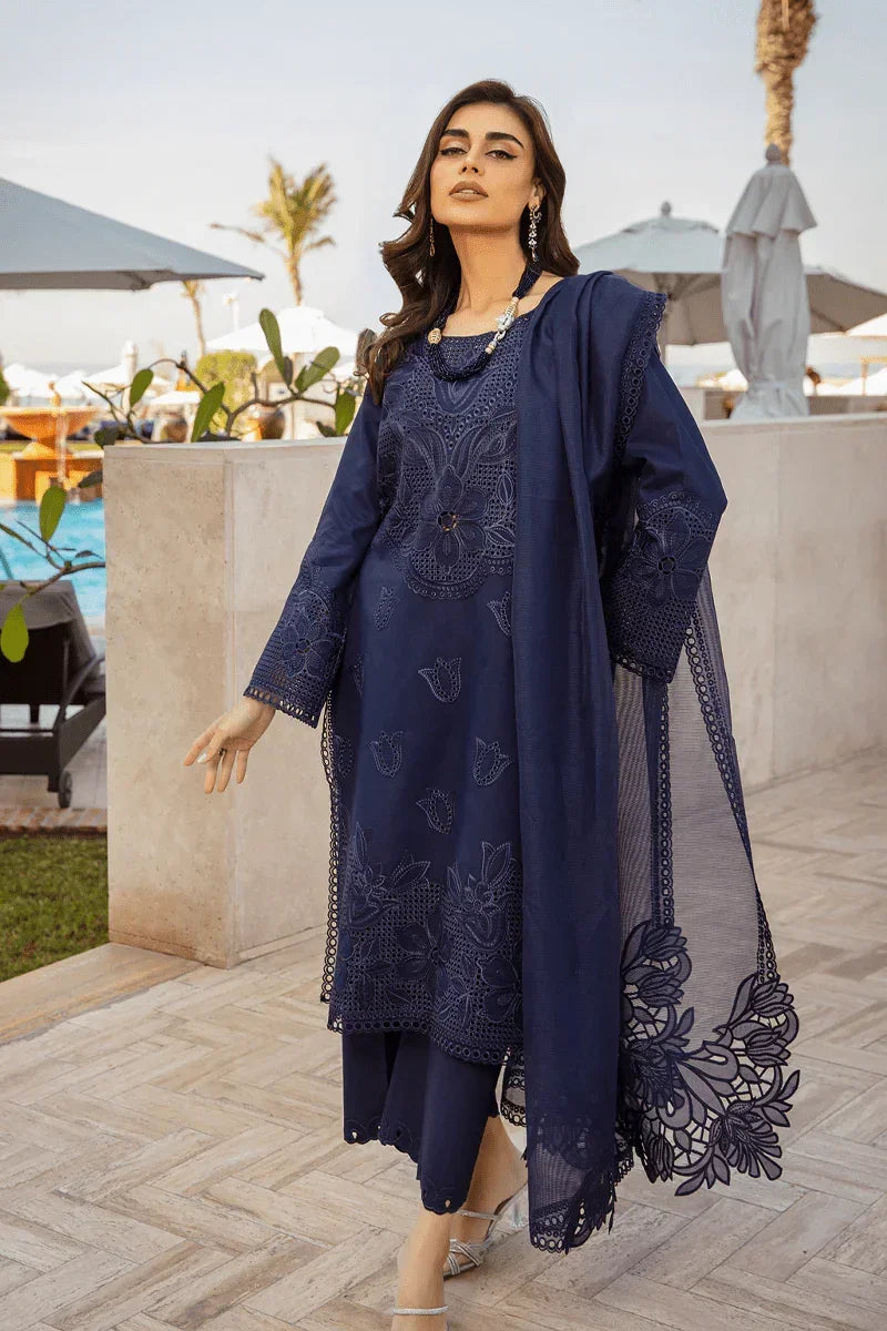 Rang Rasiya Embroidered Lawn Suits Unstitched 3 Piece RR25PS D - 02 Zara - Summer Collection - 3 Pieces Lawn - Zainabjees