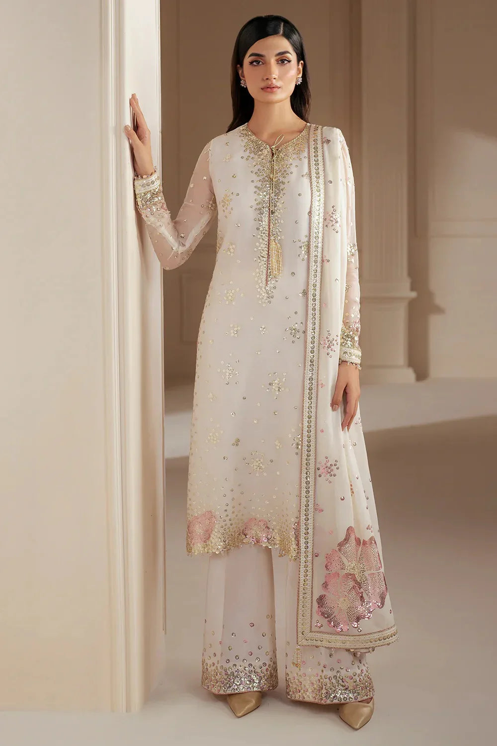 Jazmin Chiffon Embroidered Unstitched 3 Piece Uc-3069