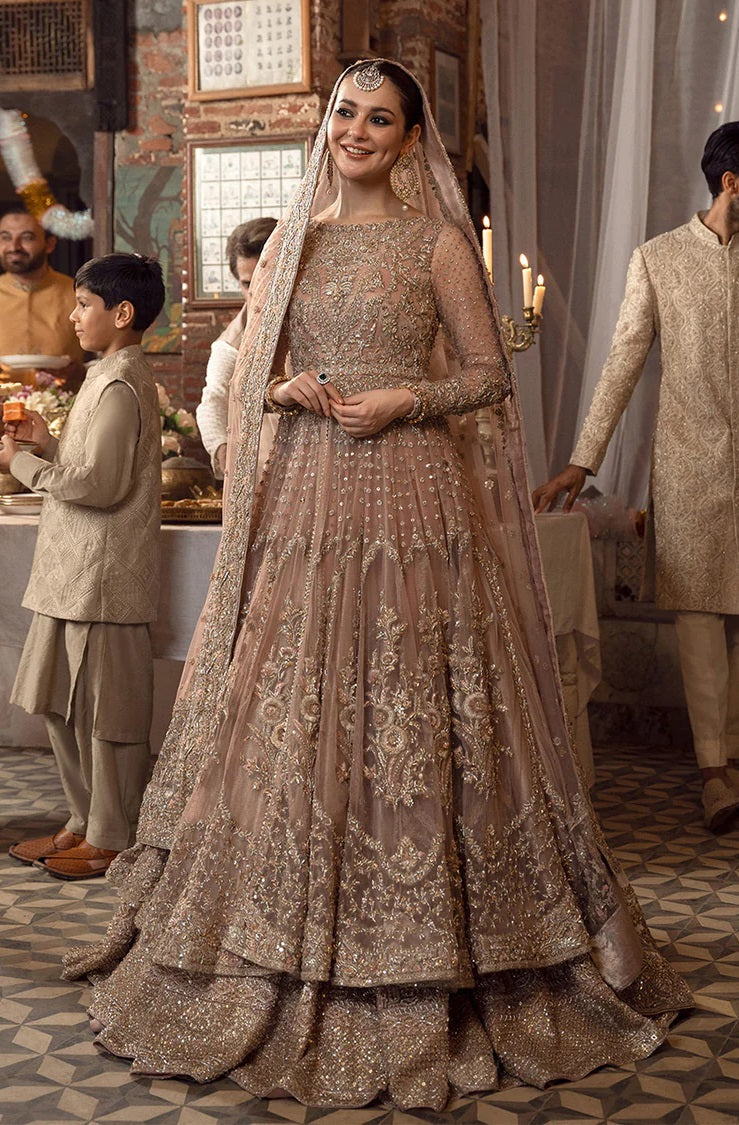 Faiza Saqlain Net Embroidered 3 Piece Unstitched Mahra