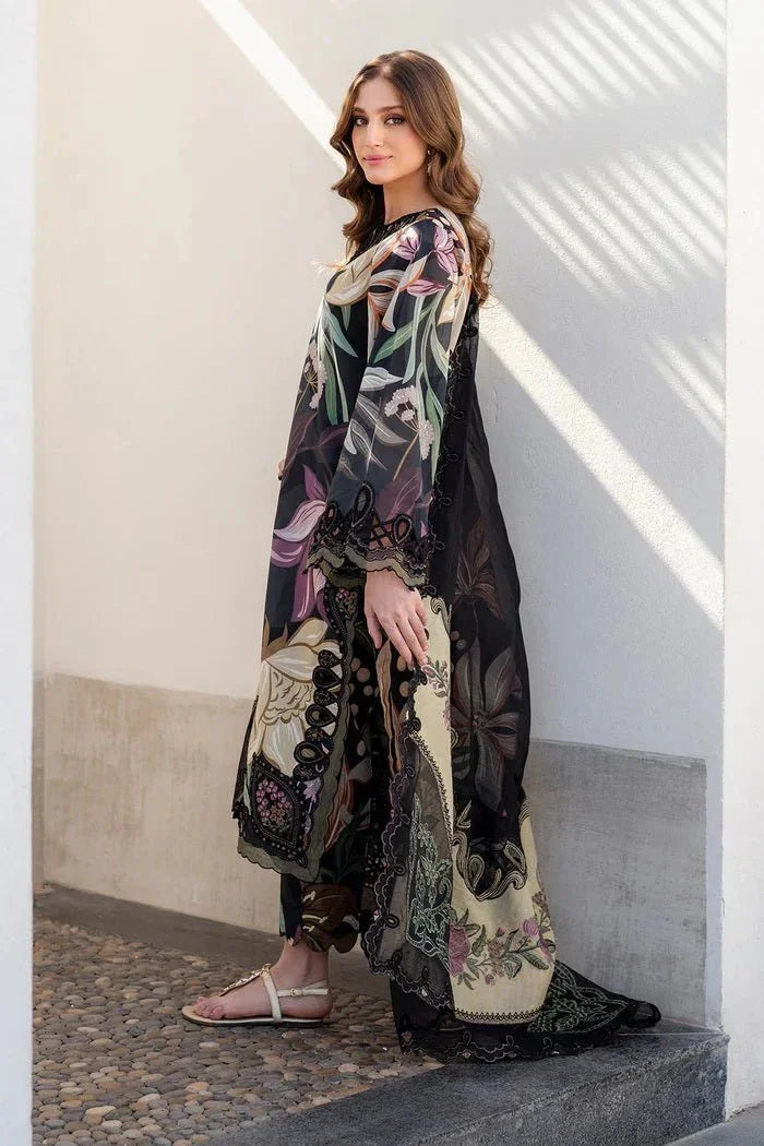 Baroque Luxury Lawn Embroidered 3 Piece Unstitched SF - 4090 - 3 Pieces Lawn - Zainabjees