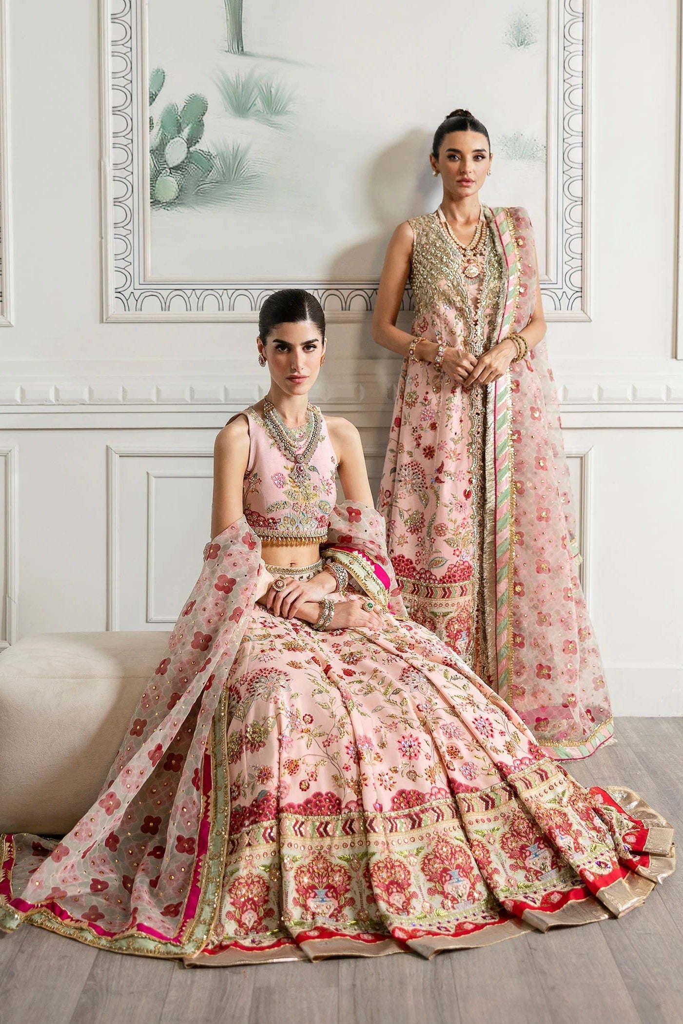 Crimson Luxury Raw Silk 3 Piece Unstitched Crystal Chinoiserie