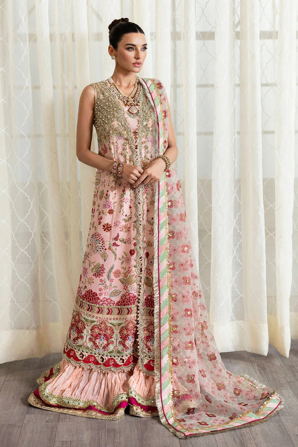 Crimson Luxury Raw Silk 3 Piece Unstitched Crystal Chinoiserie