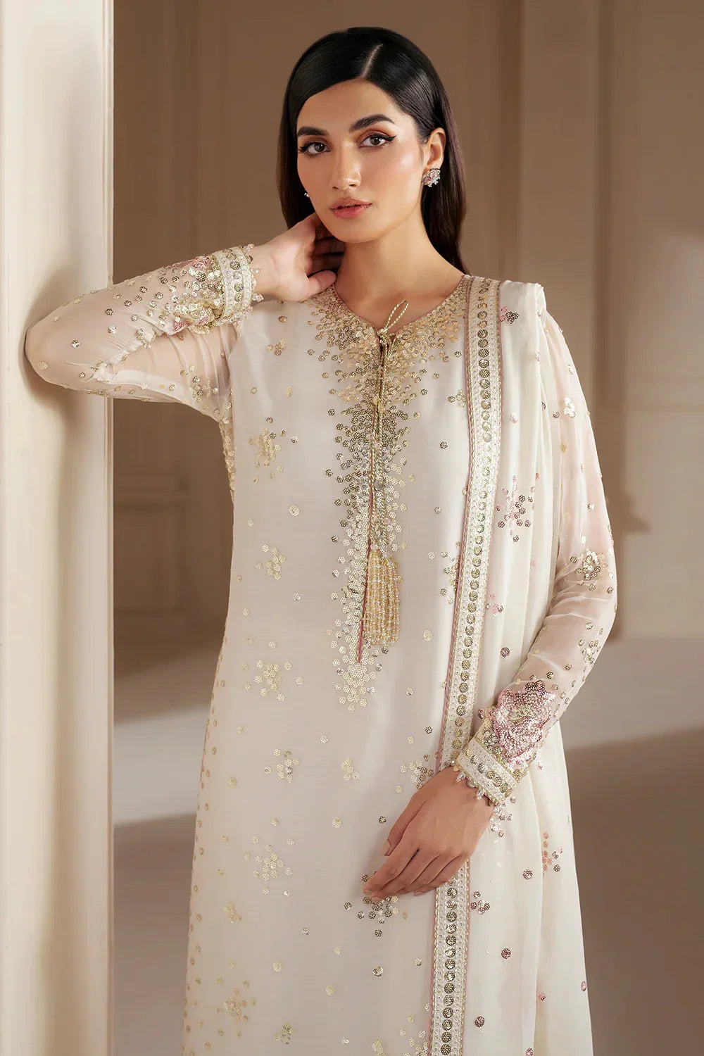 Jazmin Chiffon Embroidered Unstitched 3 Piece Uc-3069